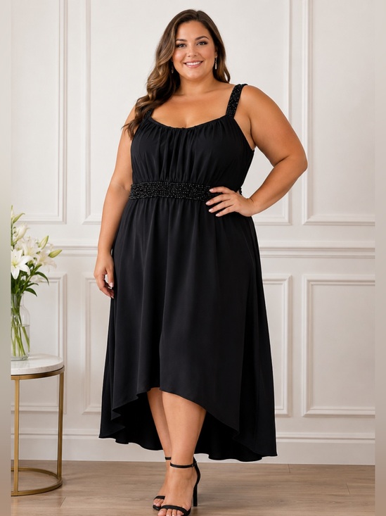 Lane Bryant Dresses & Skirts - Lane Bryant NWT Black Beaded High Low Dress Size 22